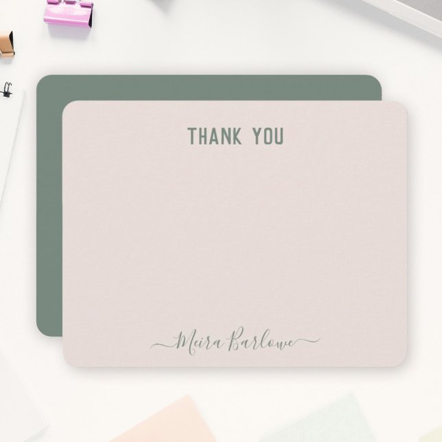 Cartão De Notas PERSONALIZAR TEXT (Personal Modern Script Calliogr (Criador carregado)