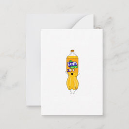 Cartão De Notas Personalize fantástico, refrigerante laranja