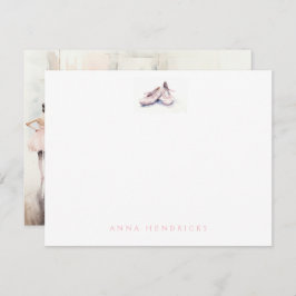 Cartão De Notas Personalized Ballet Thank You Note Card Stationery
