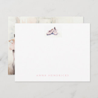 Cartão De Notas Personalized Ballet Thank You Note Card Stationery