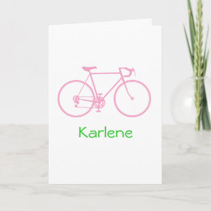 Cartão De Notas Personalized Bike note cards