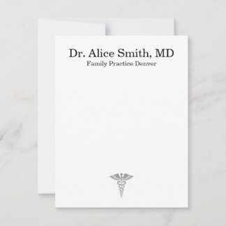 Cartão De Notas Personalized Doctor Note Cards