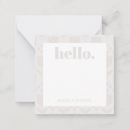 Cartão De Notas Personalized Retro Flower