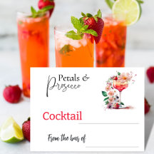 Petals Prosecco Chá de panela Floral Cocktail