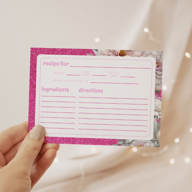 Cartão De Notas Petals Prosecco - Receita do Chá de panela de Arca (Criador carregado)