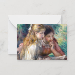 Cartão De Notas Pierre-Auguste Renoir - A Leitura