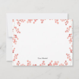 Cartão De Notas Pink Baby's Breath floral