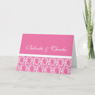 Cartão De Notas Pink Monogram Cards