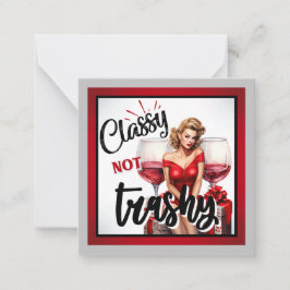 Cartão De Notas Pinup Classy Retro não Trashy
