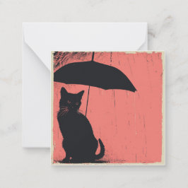 Cartão De Notas Pitter-Patter e Paw Imprime para Sonhos: Cat