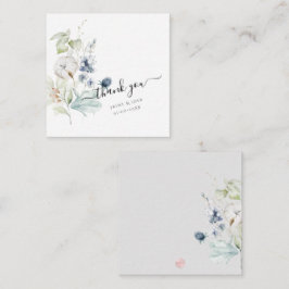 Cartão De Notas PixDezines Dusty Blue Watercolor Cabeças de Algodã