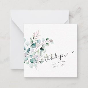 Cartão De Notas PixDezines Goma Cor de Água Rosa Goma Eucalyptus N