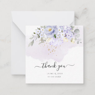 Cartão De Notas PixDezines Rosas Elegantes H2 Roxo de Creme