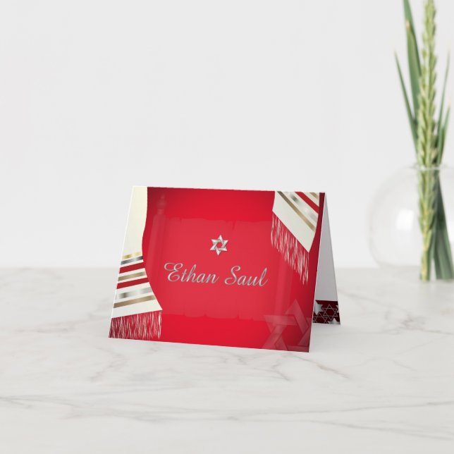 Cartão De Notas PixDezines tallit mitzvah obrigado you/DIY Backgro (Frente)