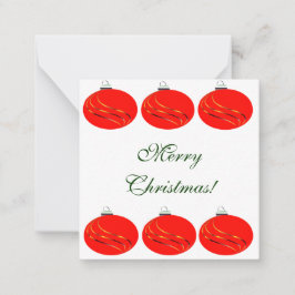 Cartão De Notas Placa Bulb de Natal