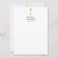 Placa de bordo plana do logotipo Dourado Realtor d