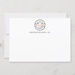 Cartão De Notas Placa de bordo plana personalizada do logotipo imp