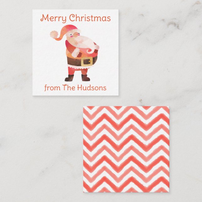 Cartão De Notas Placa de gabinete de presente para Papais noeis de (Frente/Verso)