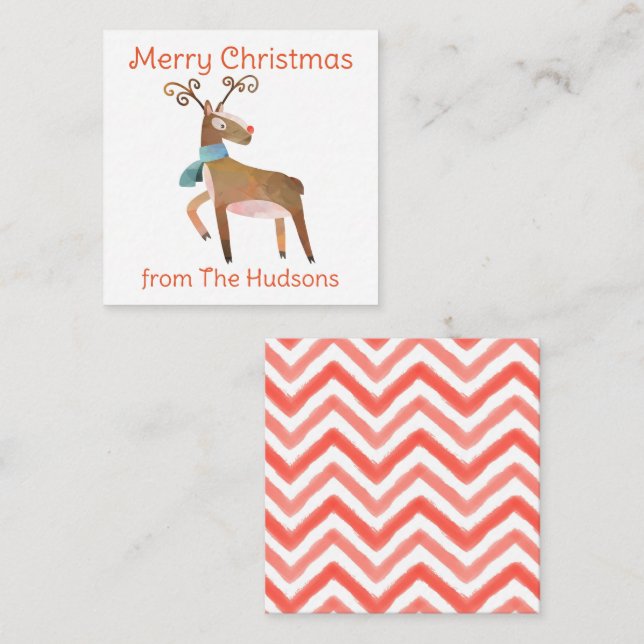 Cartão De Notas Placa de Gabinete de Presente para Reinador de Nat (Frente/Verso)