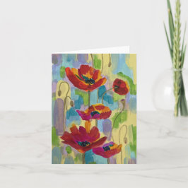Cartão De Notas Placa de Nota de abstrato Multicoloração Poppy