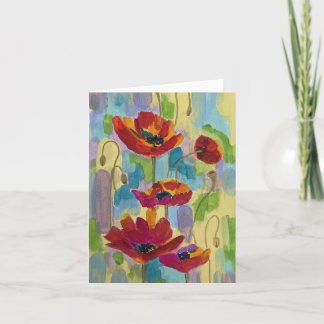 Cartão De Notas Placa de Nota de abstrato Multicoloração Poppy