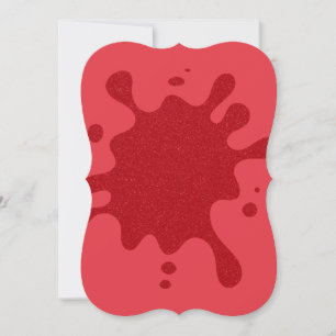Cartão De Notas Placa de Nota de Corte Die-Corta Vermelho-Tomate -