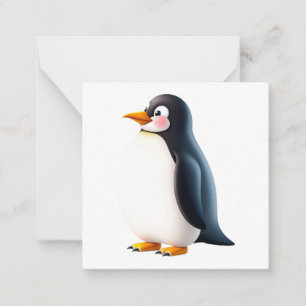 Cartão De Notas Placa de Nota de Pinguim Cujo Pinguim