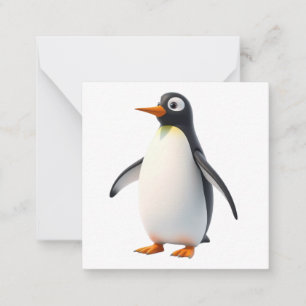 Cartão De Notas Placa de Nota de Pinguim Cujo Pinguim