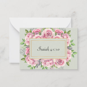 Cartão De Notas Placa de Nota de Script Isaiah 41:10