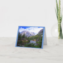 Placa de Nota do Mountain Lake 4"x5.6"