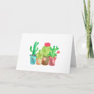 Cartão De Notas Placa de Nota do Vazio Cactus