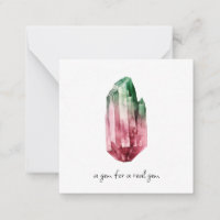 *~* Placa de Nota Plana AP64 de cristal TOURMALINE