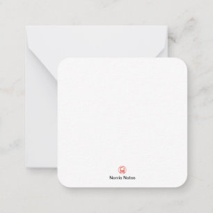 Cartão De Notas Placa de Nota Plana de 2,5" x 2,5"