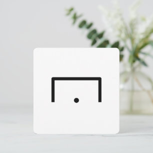 Cartão De Notas Placa de Nota Plana de Meta