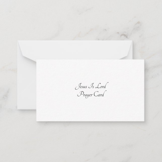 Cartão De Notas Placa de Nota Plana de Oração (Frente)