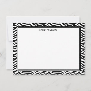 Cartão De Notas Placa de Nota Plana - Impressão Zebra