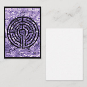 Cartão De Notas Placa de Nota Plana LABYRINTH VI 3.5x2.5