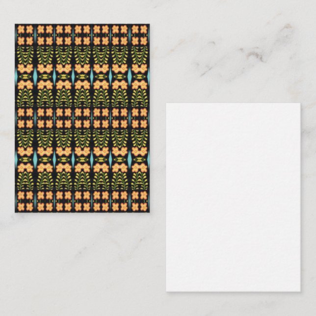 Cartão De Notas Placa de Nota Plana NOCTURNE 3.5x2.5 / Vertical (Frente/Verso)