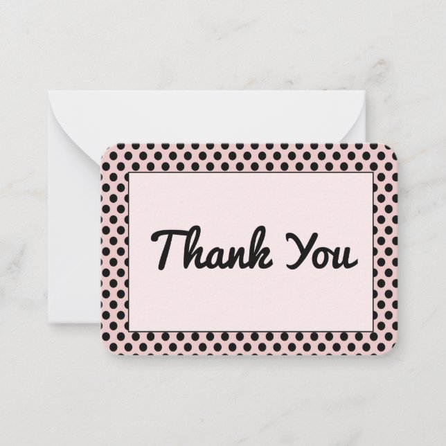 Cartão De Notas Placa de Nota Plana Padrão de bolinhas (Frente)