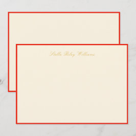 Cartão De Notas Placa de Nota Plana Park Avenue 5"x7"