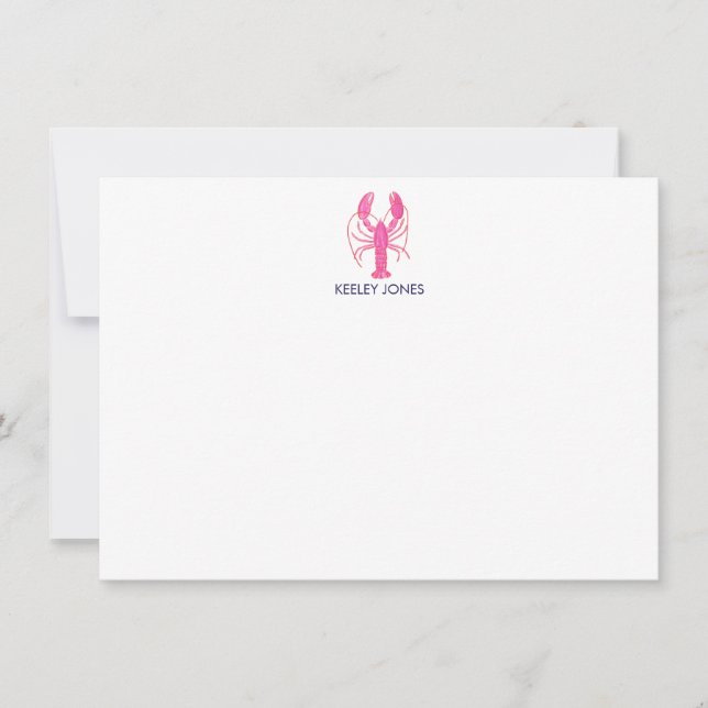 Cartão De Notas Placa de Nota Plana Personalizada para Chic Costei (Frente)