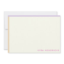 Placa de Nota Plana Stripe de Mod Preppy