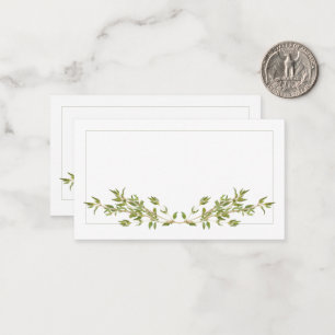 Cartão De Notas Placa de Nota Plana THYME 3.5x2 / Horizontal