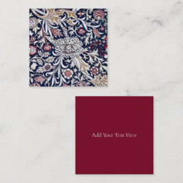 CARTÃO DE NOTAS PLACA DE NOTA PLANA : WILLIAM MORRIS : TENTATIVA