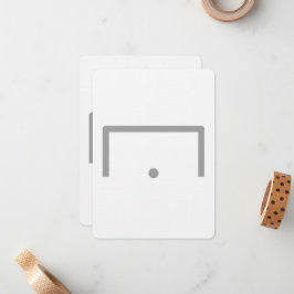 Cartão De Notas Placa de Nota Simples de Meta