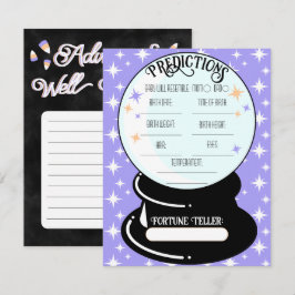 Cartão De Notas Placa de Nota Simples de Previsões de Bola Cristal