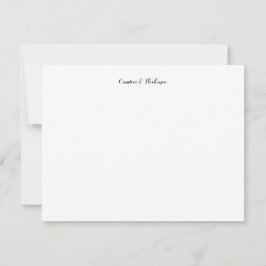 Cartão De Notas Placa de Nota Simples Elegante Profissional de Scr