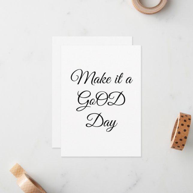 Cartão De Notas Placa de Nota Simples GoOD (Frente/Verso In Situ)