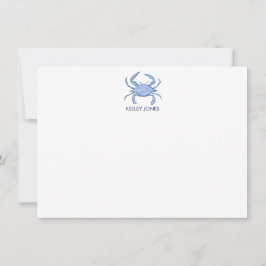Cartão De Notas Placa de Nota Simples Personalizada Chic Costeira