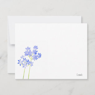 Cartão De Notas Placa de Nota Watercolor Agapanthus